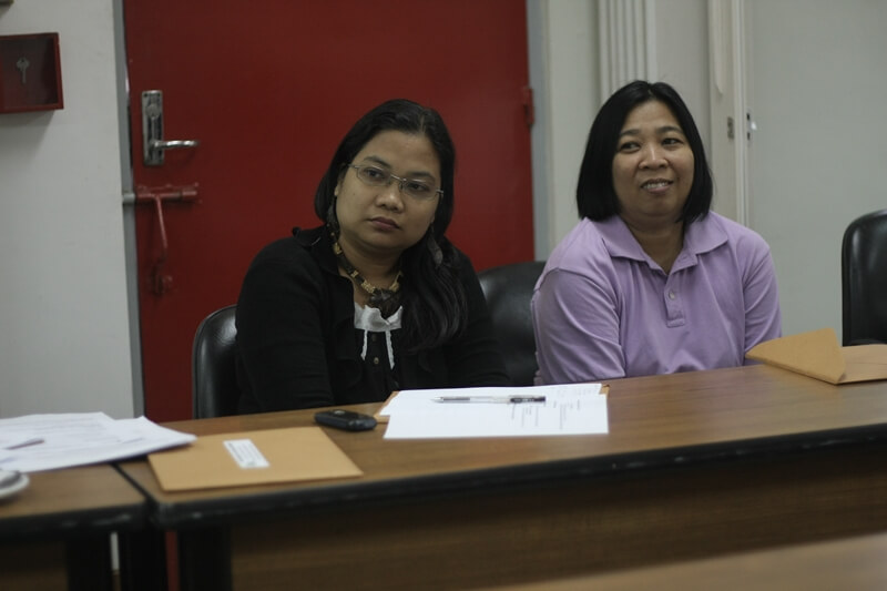 Deputy Executive Director Aileen Penas and Ms. Irene Fernandez represent Atikha and INAFI-Philippines, respectively, during the ISEA GA.