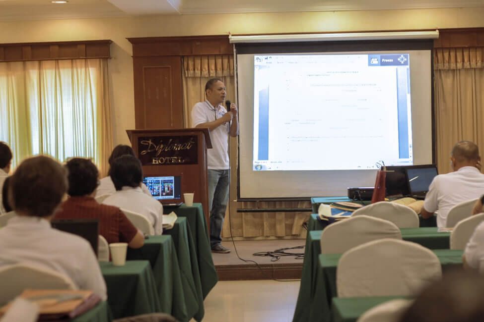 Mr. Pedro Carlos Baclagon, Area Manager for Visayas of the Foundation for a     Sustainable Society, Inc. (FSSI), presents the revised SERVE Conference Declaration based on the suggested changes of the workshop groups.
