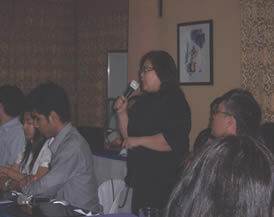 Oikocredit Southeast Asia Regional Director Theresa Pilapil welcomes the participants and explains the relevance of the Course in helping to expand Oikocredit's development portfolio in the region.