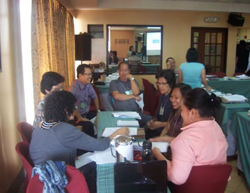 Filipino participants during a workshop on understanding personality types.