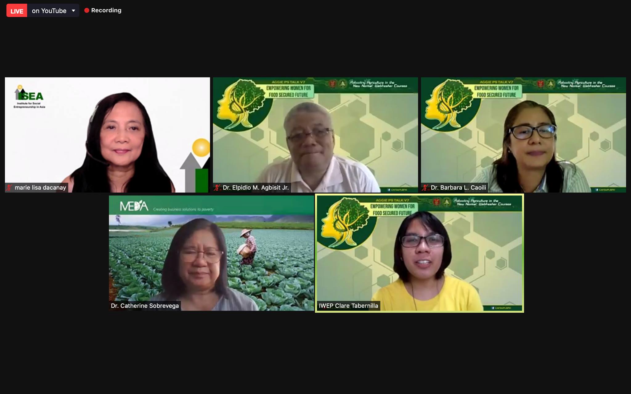 UPLB CAFS organizes a webinar on “Empowering Women for Food Secured Future” [Philippines]
