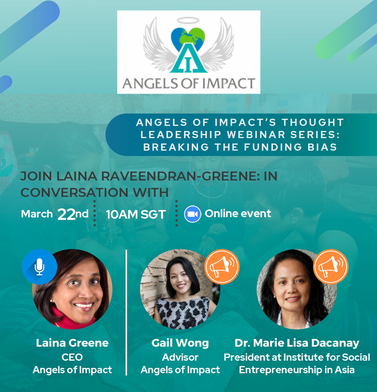 Angel of Impact’s Though Leadership first webinar focuses on “Breaking the Funding Gap”