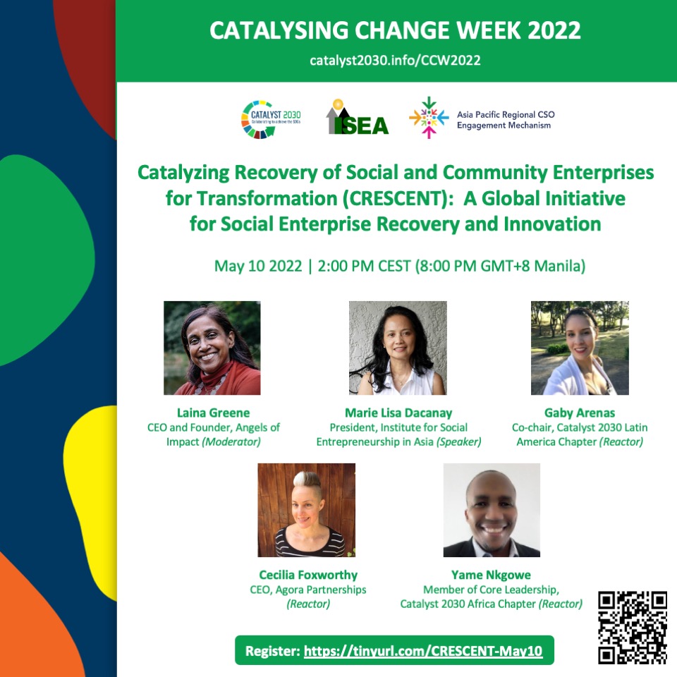 ISEA joins the CCW2022 and presents CRESCENT as a global initiative for Social Enterprise Recovery and Innovation