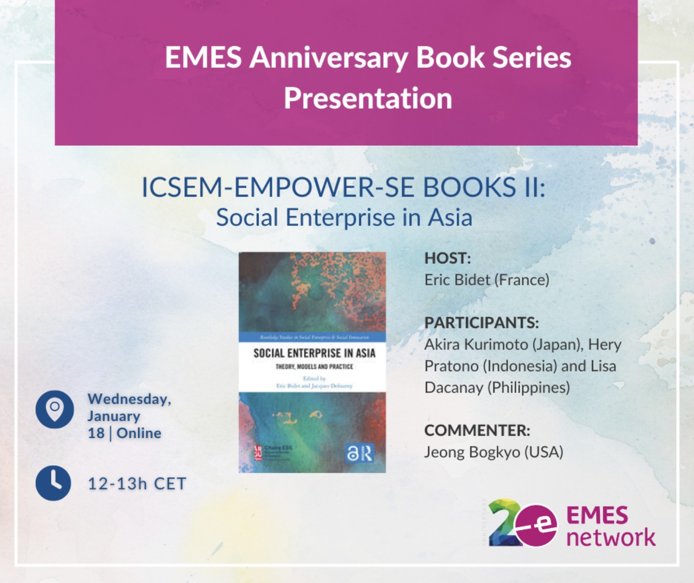 ISEA President joins ICSEM-Empower-SE books II on “Social Enterprise in Asia”